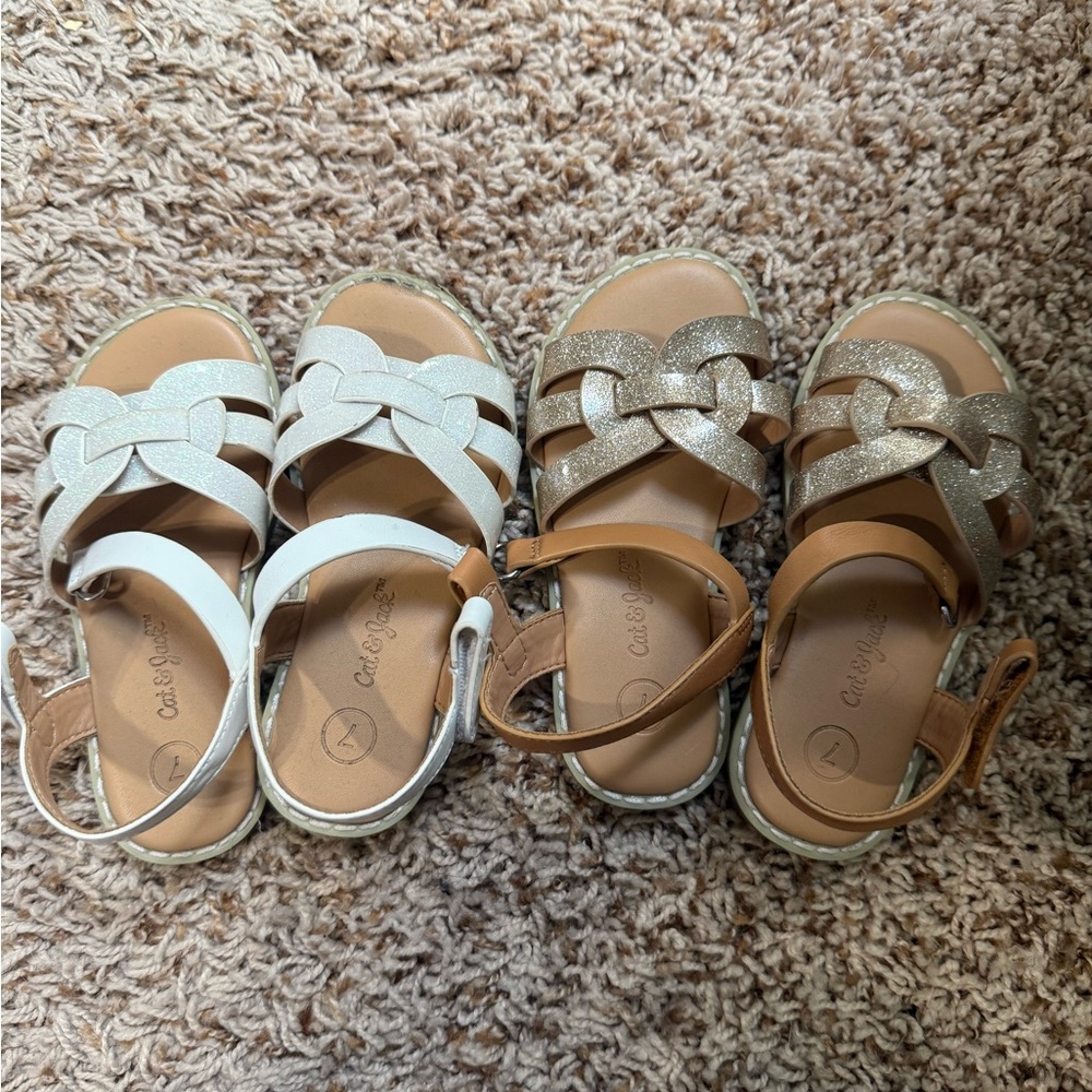 Cat & Jack toddler girl sandals - size 7 toddler